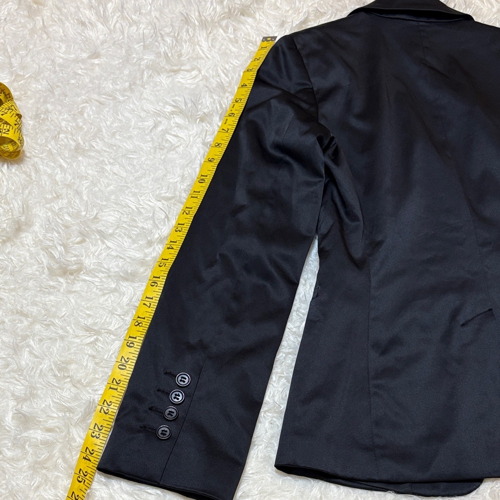 H&M Black Satin Classic Blazer - Picture 5 of 9